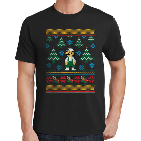 Luigi Ugly Christmas Sweater T Shirt