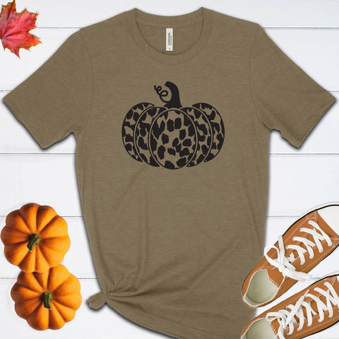Cheetah Pumpkin Fall Halloween T Shirt