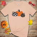 Cheetah & Plaid Pumpkin Fall Halloween T Shirt