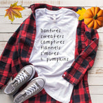 Fall Fun List of all the things to do this Fall Season T Shirt
