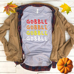 Gobble Gobble Gobble Gobble Fall Thanksgiving T Shirt