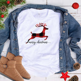 Plaid Reindeer T Shirt