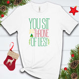 You Sit on a Throne of Lies T Shirt