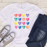 Watercolor Hearts Unisex Shirt