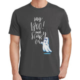 Say Boo and Scary On T Shirt