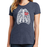 Skeleton Heart T Shirt