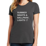 Summer Nights & Ballpark Lights T Shirt